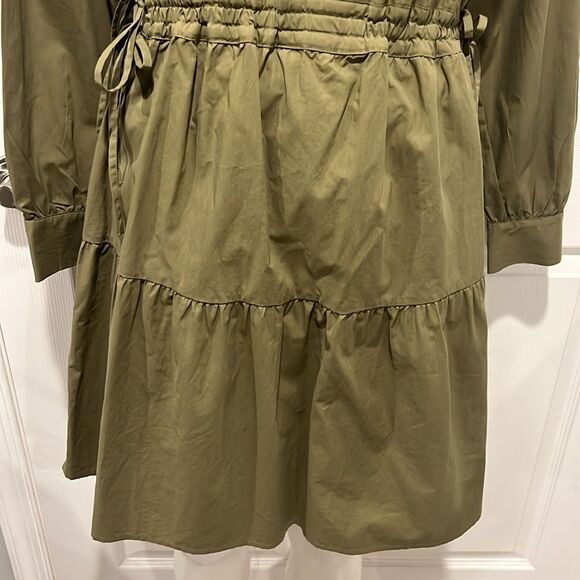 Rails ivy moss long sleeve tiered, mini shirt dress size small - Picture 6 of 11
